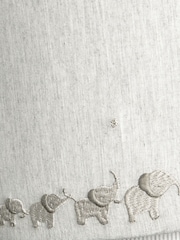 Mamas & Papas WTTW Grey Elephant Welcome to the World Elephant Lampshade 100% Cotton Lampshade - Image 3 of 4
