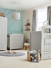 Mamas & Papas WTTW Grey Elephant Welcome to the World Elephant Lampshade 100% Cotton Lampshade - Image 4 of 4