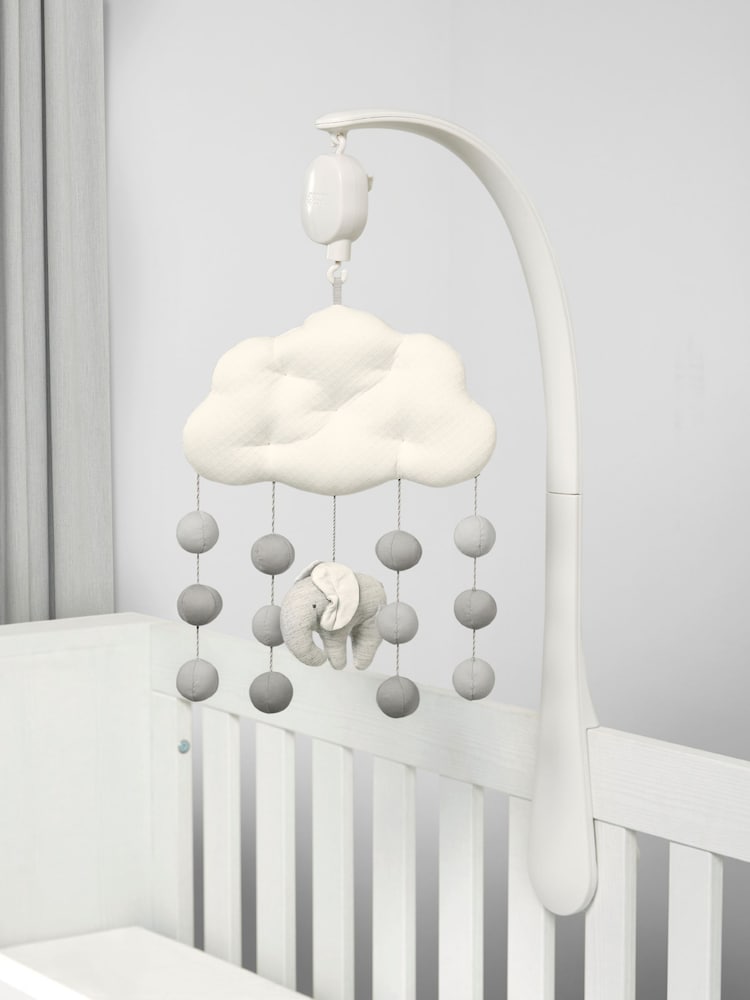 Mamas & Papas x Laura Ashley Grey Musical Mobile - Image 1 of 6