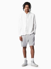 AllSaints White Lovell Long Sleeve 100% Cotton Shirt - Image 2 of 6