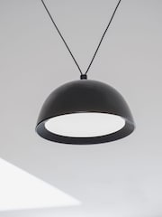 Jasper Conran London Black 3 Light Domed Pendant With Diffuser - Image 4 of 5