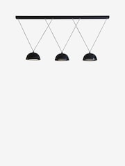 Jasper Conran London Black 3 Light Domed Pendant With Diffuser - Image 5 of 5