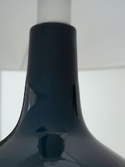 Jasper Conran London Blue Curved Ceramic Table Lamp - Image 4 of 5