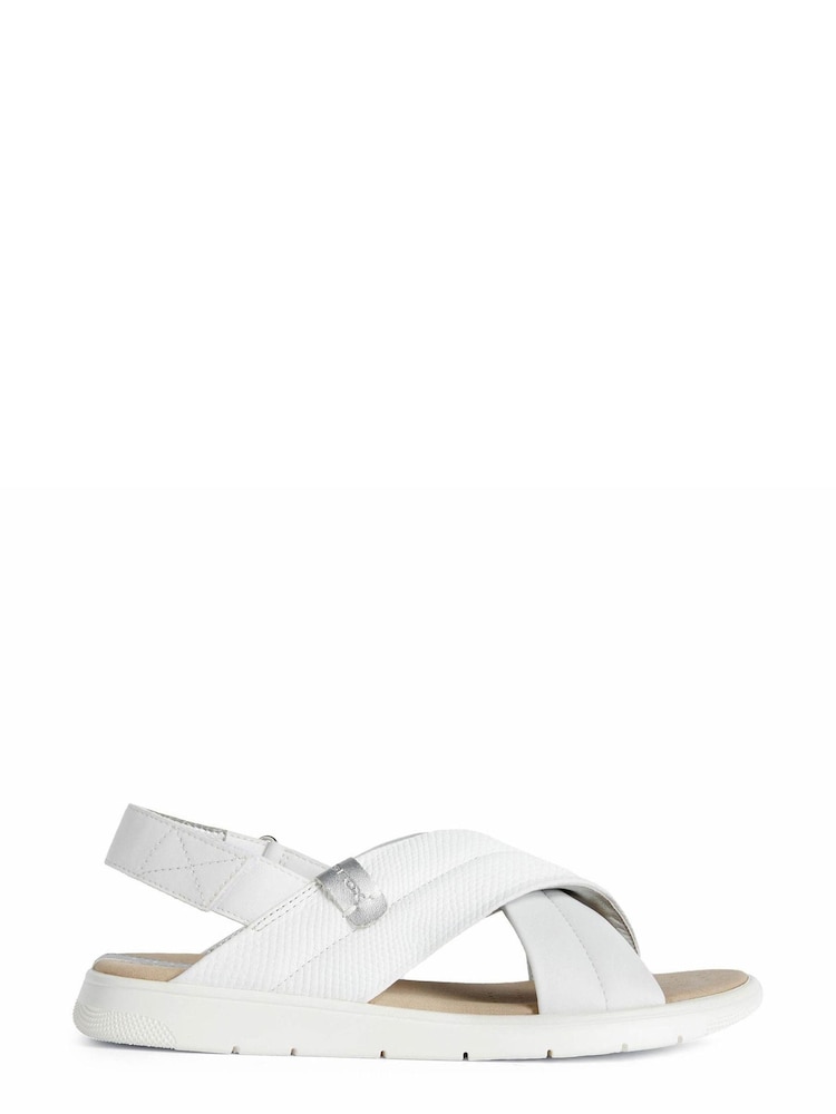 Geox Womens Dandra White Sandals - Image 1 of 5