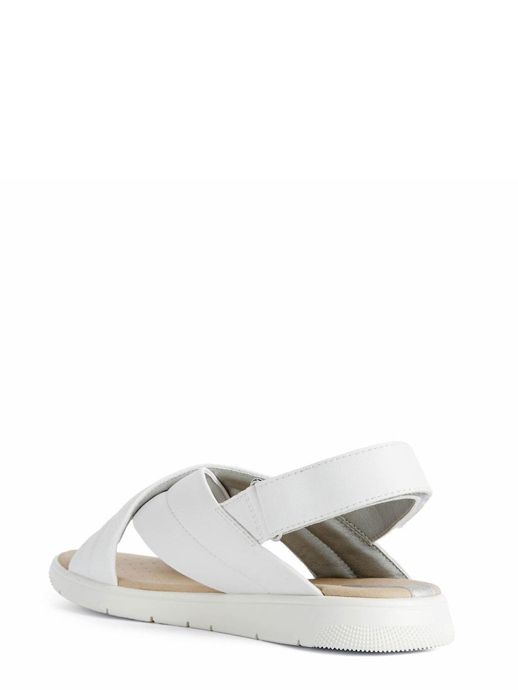 Geox Womens Dandra White Sandals - Image 3 of 5