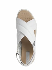 Geox Womens Dandra White Sandals - Image 4 of 5