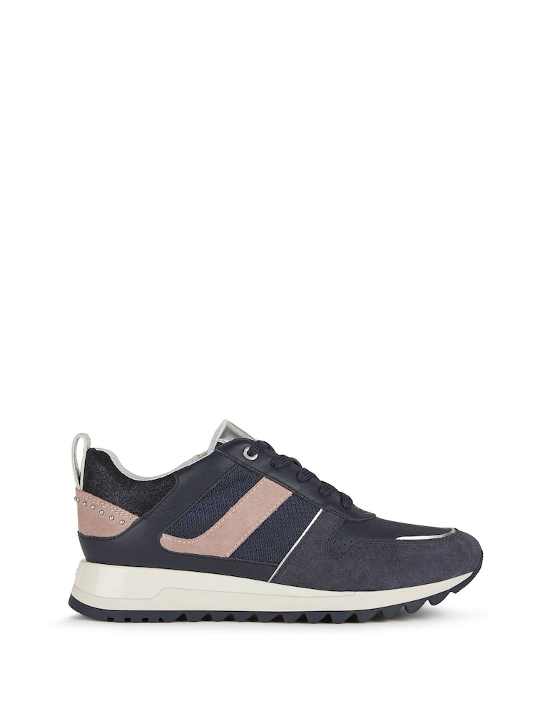 Geox Womens Tabelya Blue Sneakers - Image 1 of 5