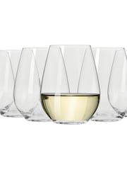 Maxwell Williams Set of 6 Clear Vino Stemless White Wine Glasses - Image 3 of 3