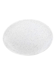 Maxwell Williams Cream Caviar Oval Dinner Plate - Image 1 of 2