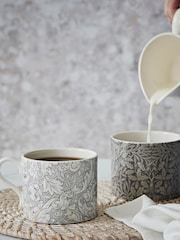 Morris & Co. Set of 2 Grey Bachelors & Acorn Mugs - Image 1 of 3