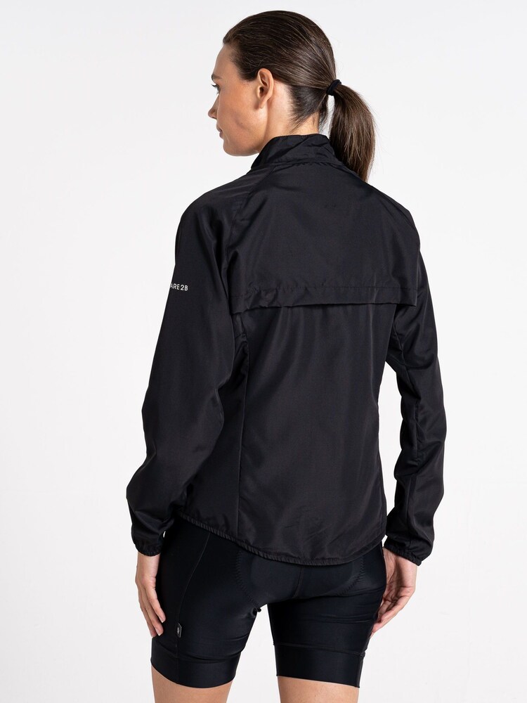 Dare 2B Black Rebound Lightweight Windshell Jacket - Image 2 of 10 Dare 2B Black Rebound Lightweight Windshell Jacket - Image 2 of 10