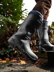 Black Warm Lined Wellies - Image 2 of 8