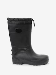 Black Warm Lined Wellies - Image 3 of 8
