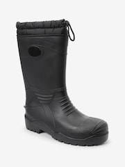 Black Warm Lined Wellies - Image 4 of 8