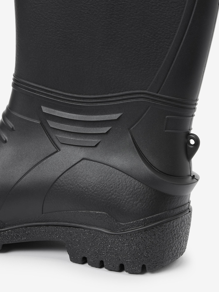 Black Warm Lined Wellies - Image 5 of 8