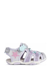 Geox Baby Girl Silver Agasim Sandals - Image 1 of 5