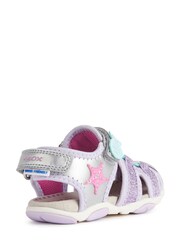 Geox Baby Girl Silver Agasim Sandals - Image 3 of 5