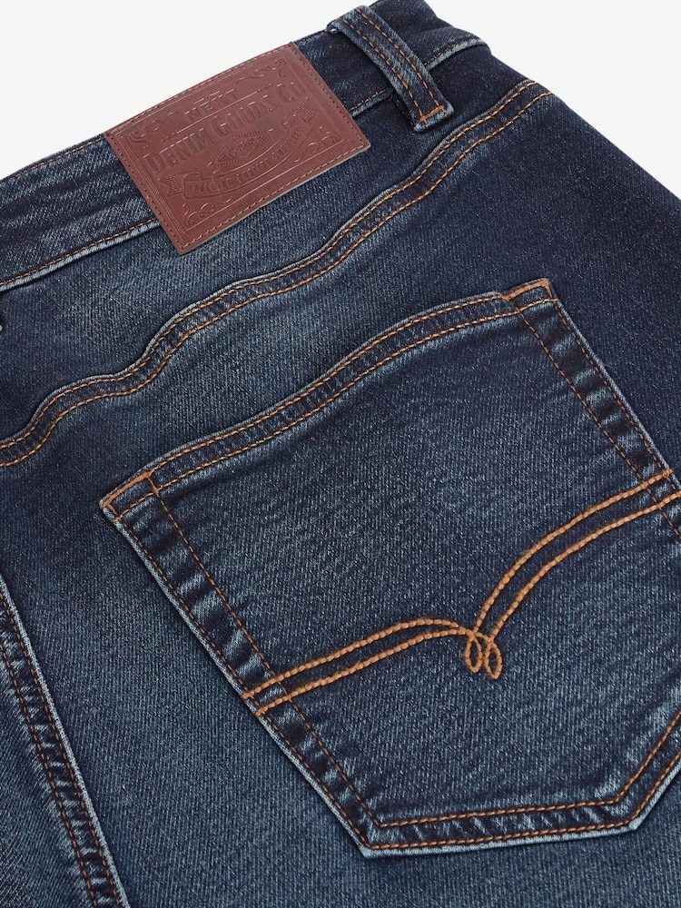 Vintage Blue Straight Fit Ultimate Comfort Super Stretch Jeans - Image 6 of 6 Vintage Blue Straight Fit Ultimate Comfort Super Stretch Jeans - Image 6 of 6