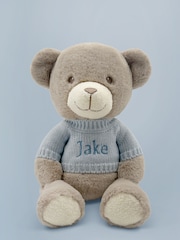 Personalised Frankie 100% Cotton Towel with Hooded Bear by Babyblooms - Image 3 of 7