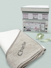 Personalised Frankie 100% Cotton Towel with Hooded Bear by Babyblooms - Image 4 of 7