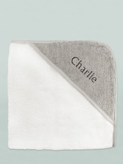 Personalised Frankie 100% Cotton Towel with Hooded Bear by Babyblooms - Image 5 of 7