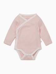 MORI Cotton & Bamboo Long Sleeve Kimono Bodysuit - Image 1 of 2