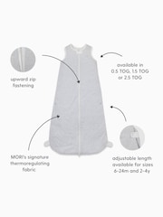 MORI 1.5g Tog Organic Cotton & Bamboo Front Opening Sleeping Bag - Image 5 of 6