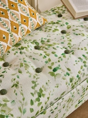 Nina Campbell Springtime Leaves Green Walton Storage Ottoman Bench - Image 3 of 4