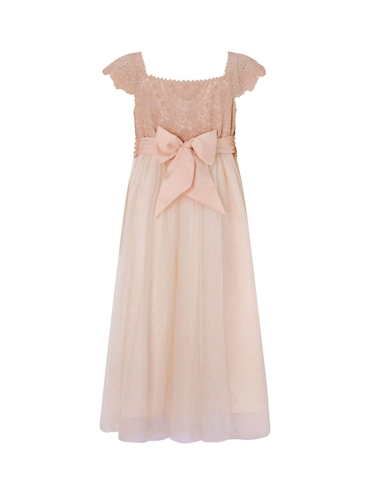 Monsoon Pink Estella Sparkle Dress - Image 2 of 3