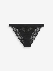 Black Brazilian Forever Comfort® Lace Knickers - Image 3 of 4