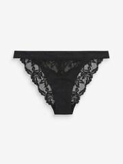 Black Brazilian Forever Comfort® Lace Knickers - Image 4 of 4