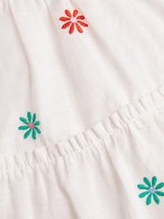 Angels by Accessorize White Girls Floral Embroidered Dress - Image 2 of 2