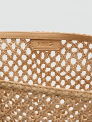 Mango Brown Raffia Shoulder Bag - Image 4 of 5