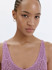 Mango Purple Ruffle Vest Top - Image 4 of 7