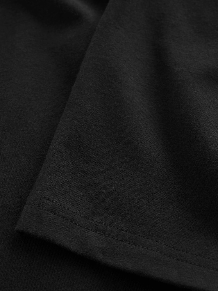 Black Regular Length 5 Pack Cotton Rich Stretch Cycle Shorts (3-16yrs) - Image 4 of 4