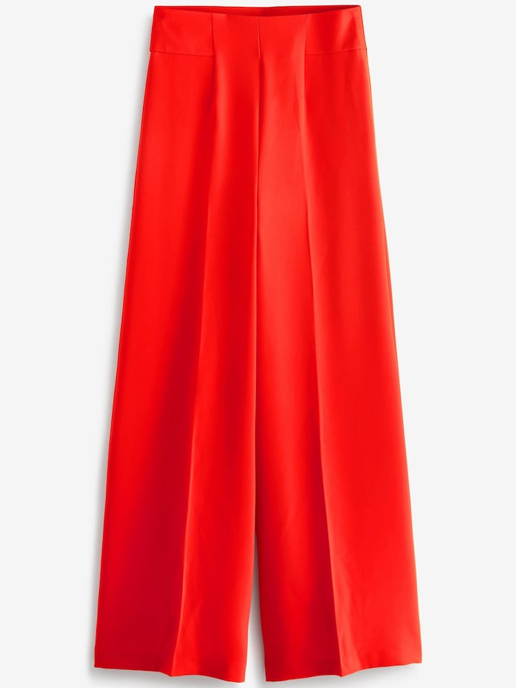 Red Myleene Klass Super Wide Leg Trousers - Image 3 of 3