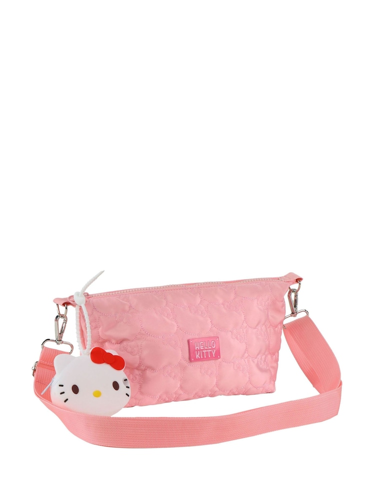 Peers Hardy Pink Hello Kitty Cross Body Bag - Image 1 of 5 Peers Hardy Pink Hello Kitty Cross Body Bag - Image 1 of 5