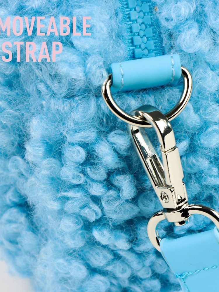 Peers Hardy Blue Disney Stitch Fleece Cross Body Bag - Image 3 of 3 Peers Hardy Blue Disney Stitch Fleece Cross Body Bag - Image 3 of 3
