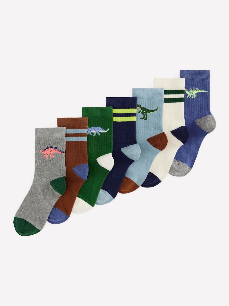 Pacote com 7 pares de meias caneladas Boden - Imagem 1 de 2