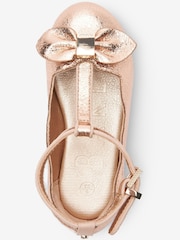 Baker by Ted Baker Rose Gold Mary Jane Shoes - Image 3 of 5