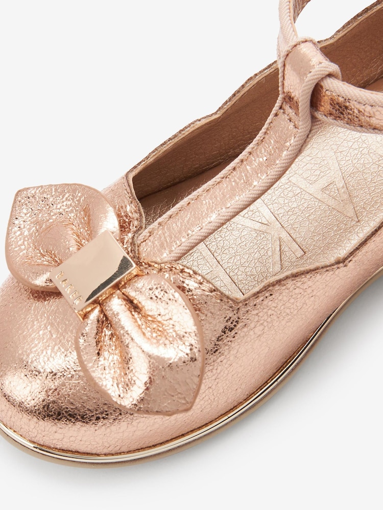 Baker by Ted Baker Rose Gold Mary Jane Shoes - Image 4 of 5
