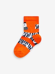Rot/Blau/Grün Animalprint - Socken mit hohem Baumwollanteil im 7er-Pack - Bild 7 von 8