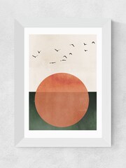 East End Prints White Rising Print - Image 1 of 3