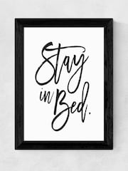 East End Prints Black Stay In Bed Print - Image 3 of 3