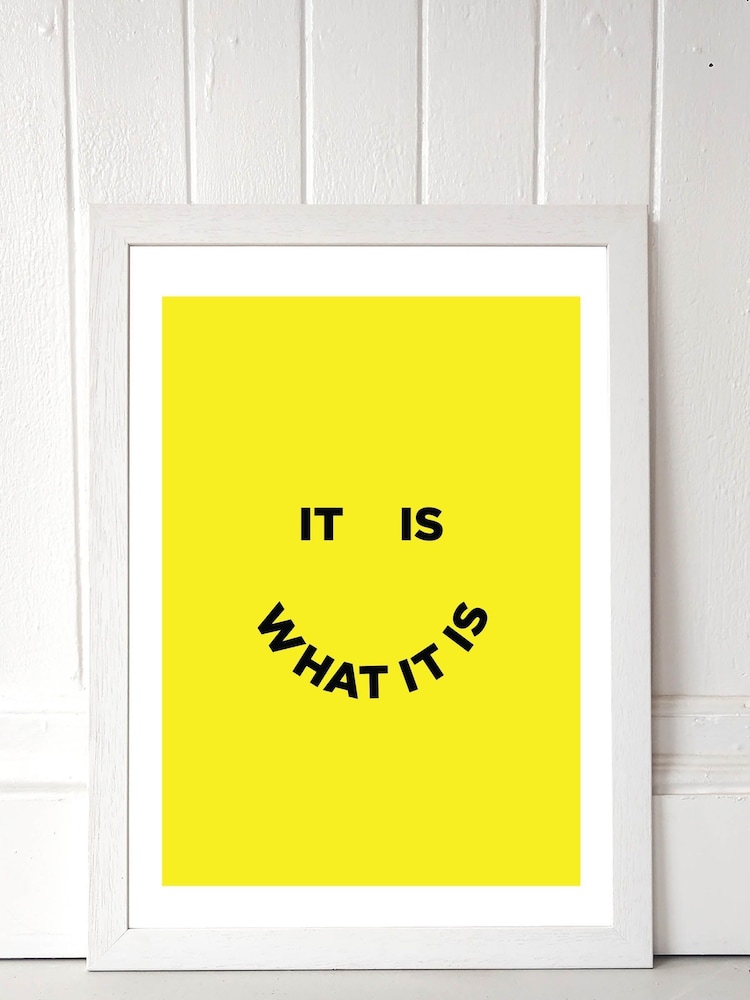 East End Prints White It Is What It Is Print - Image 2 of 4