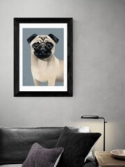 East End Prints Black Pug Print - Image 1 of 4