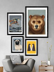 East End Prints Black Pug Print - Image 3 of 4