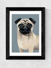 East End Prints Black Pug Print - Image 4 of 4