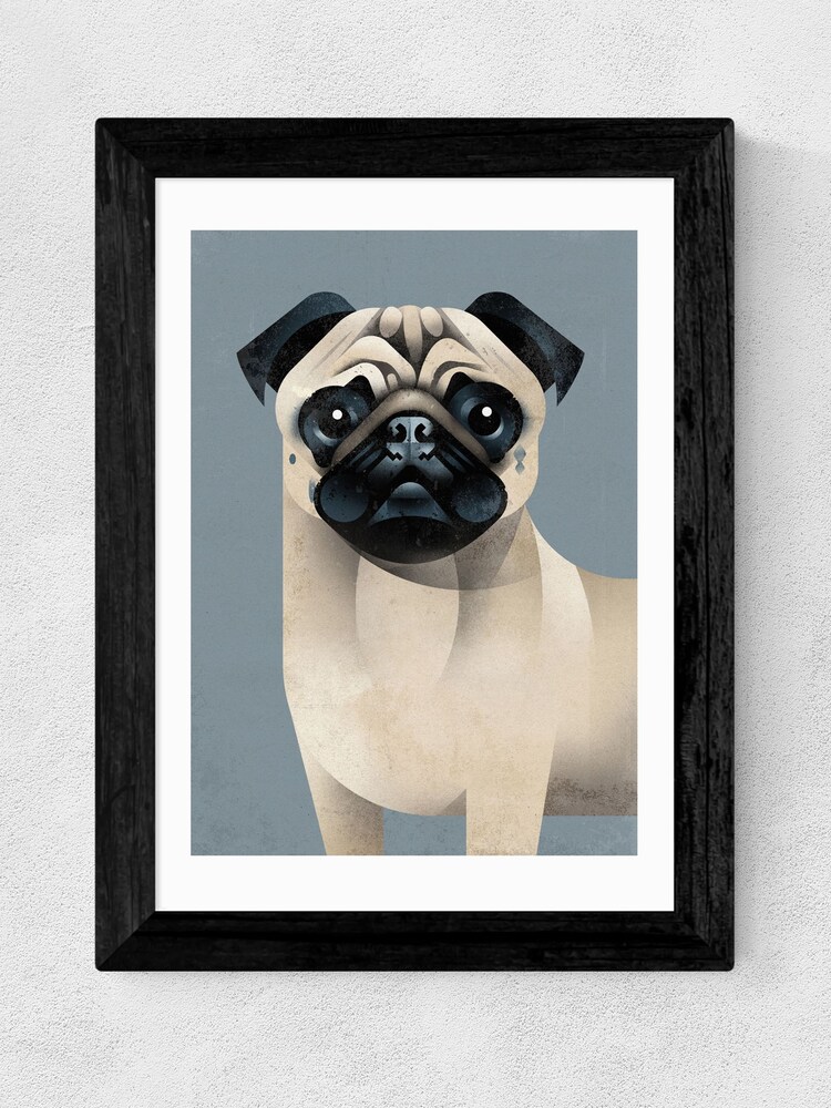 East End Prints Black Pug Print - Image 4 of 4