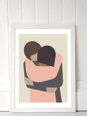 East End Prints White Hug Print - Image 2 of 4